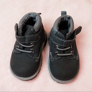 Garanimals Work Boots Baby Size 3 Black/Gray
